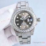 Big Diamond Bezel Diamond Band Rolex Submariner Citizen Watches 42 mm